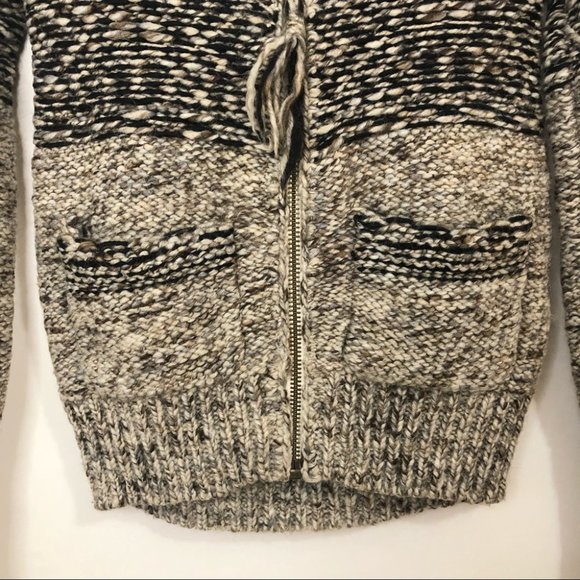 Aritzia Wilfred Free Women’s Wool Alpaca Shawl Collar Zip Cardigan Sweater XXS - Picture 4 of 11